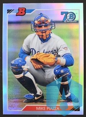2017 Bowman Chrome #92B-MP Mike Piazza 70th Anniversary Dodgers
